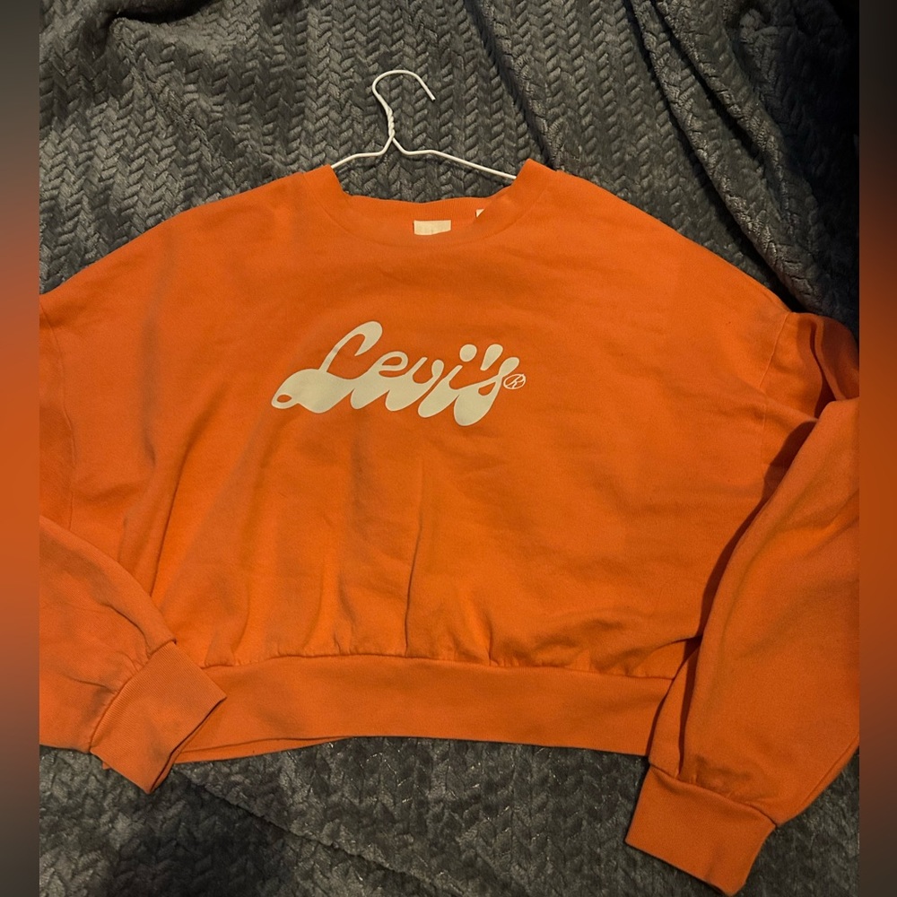 levi’s cropped sweatshirt